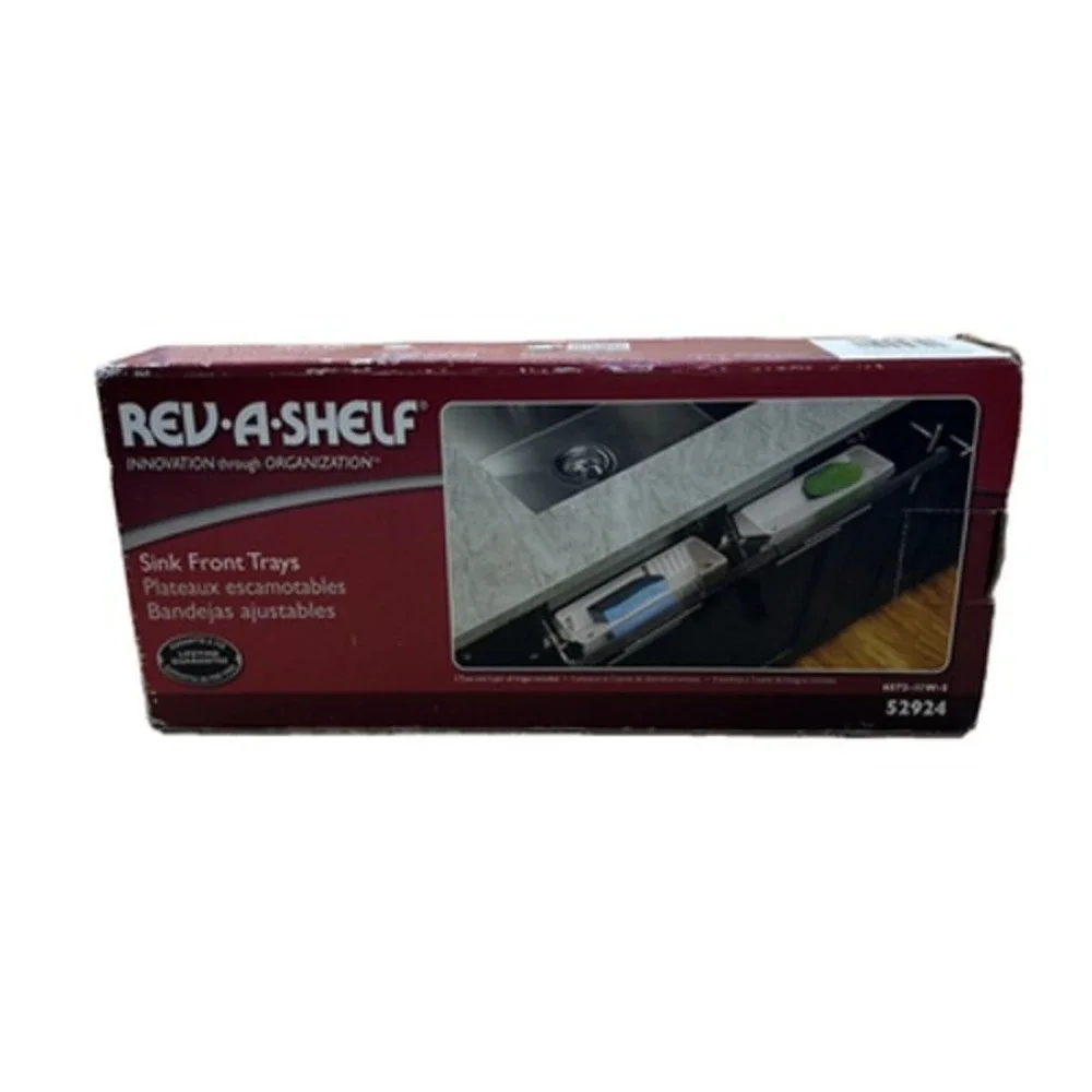 Rev-A-Shelf 11 Inch Tip Out Front Sink Trays Set 52924, 6572-11W Innovative